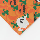 Halloween Ghosts Spuk Pumpkin Fleecedecke (Ecke)
