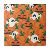 Halloween Ghosts Spuk Pumpkin Fliese (Vorderseite)
