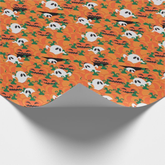 Halloween Ghosts Spuk Pumpkin Geschenkpapier (Ecke)