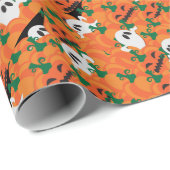 Halloween Ghosts Spuk Pumpkin Geschenkpapier (Rolleneckpunkt)