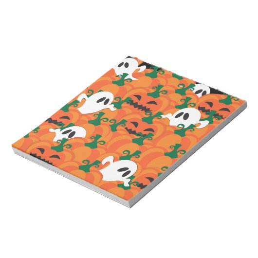 Halloween Ghosts Spuk Pumpkin Notizblock (Rotiert)