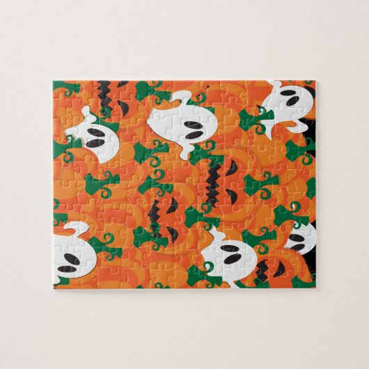 Halloween Ghosts Spuk Pumpkin-Patch Puzzle (Horizontal)