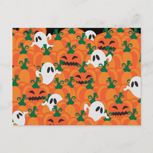 Halloween Ghosts Spuk Pumpkin Postkarte (Vorderseite)