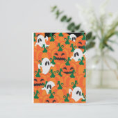 Halloween Ghosts Spuk Pumpkin Postkarte (Stehend Vorderseite)