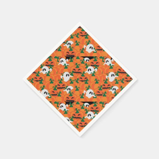 Halloween Ghosts Spuk Pumpkin Serviette (Ecke)