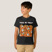 Halloween Ghosts Spuk Pumpkin T-Shirt (Vorne ganz)