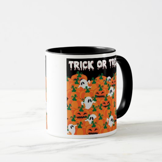 Halloween Ghosts Spuk Pumpkin Tasse (VorderseiteRechts)