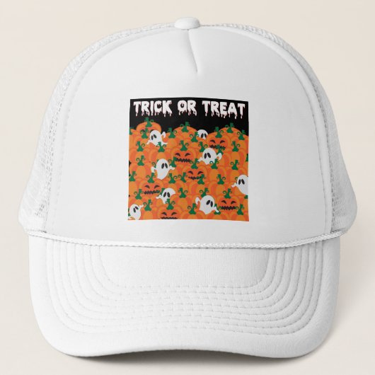 Halloween Ghosts Spuk Pumpkin Truckerkappe (Vorderseite)