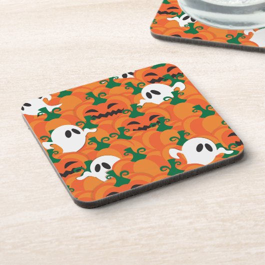 Halloween Ghosts Spuk Pumpkin Untersetzer (Linke Seite)