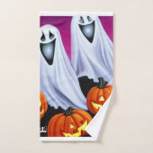Halloween Ghosts und Pumpkins Badhandtuch Set (Handtuch)
