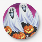 Halloween Ghosts und Pumpkins Pappteller (Vorderseite)