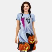 Halloween Ghosts und Pumpkins Schürze (Getragen)