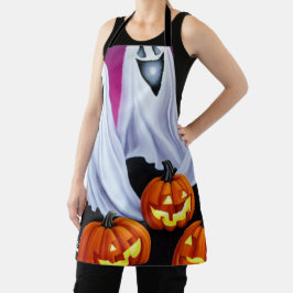 Halloween Ghosts und Pumpkins Schürze