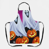 Halloween Ghosts und Pumpkins Schürze (Vorderseite)