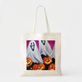 Halloween Ghosts und Pumpkins Tragetasche