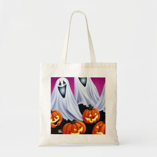 Halloween Ghosts und Pumpkins Tragetasche (Vorne)