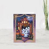 Halloween Ghosts Under the Moonlit Sky Karte (Vorderseite)