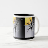 Halloween Ghosts Zweifarbige Tasse (VorderseiteRechts)