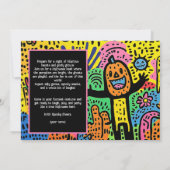 Halloween Ghoul Doodle Extravaganza Einladung (Rückseite)