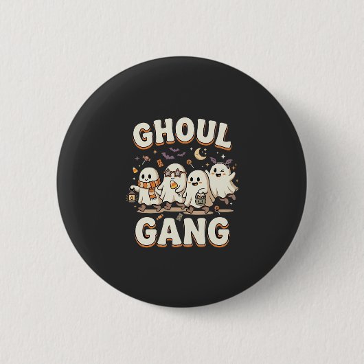 Halloween-Ghoul-Gang Button (Vorderseite)
