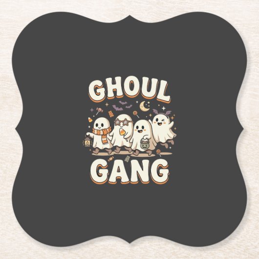 Halloween-Ghoul-Gang Untersetzer (Vorderseite)