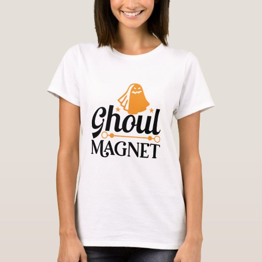 Halloween Ghoul Magnet Birthday T-Shirt (Vorderseite)