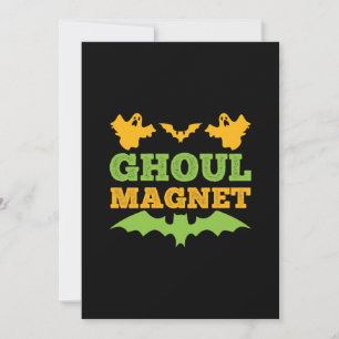 Halloween Ghoul Magnet Geburtstag Einladung