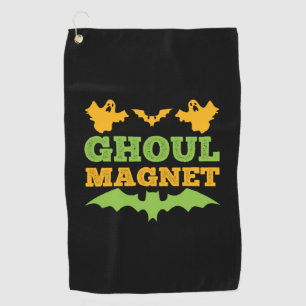 Halloween Ghoul Magnet Geburtstag Golfhandtuch