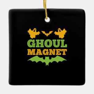 Halloween Ghoul Magnet Geburtstag Keramikornament