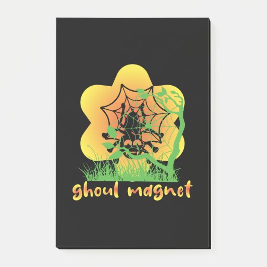 Halloween Ghoul Magnet Geburtstag Post-it Klebezettel (Vorderseite)