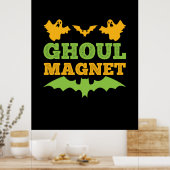 Halloween Ghoul Magnet Geburtstag Poster (Küche)