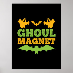 Halloween Ghoul Magnet Geburtstag Poster