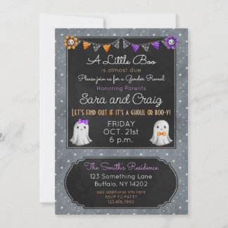 Halloween-Ghoul oder Boo-y-Baby-Einladung Einladung