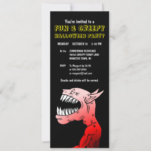 Halloween-Ghoul-Party Einladung