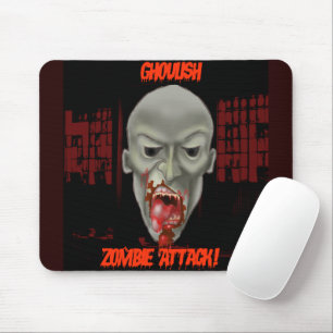 Halloween Ghoulish Zombie Attack Mousepad