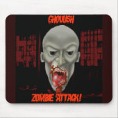 Halloween Ghoulish Zombie Attack Mousepad (Vorne)
