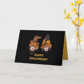 Halloween Ghouls Card Karte (Gelbe Blume)