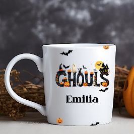Halloween Ghouls Graphenname Tasse für Freunde