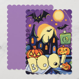 Halloween Ghoul's Night Out: Kürme, Fledermäuse Einladung