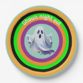 Halloween Ghouls Night Out Pappteller (Vorderseite)