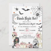 Halloween Ghouls Night Out Party Ladys Night Einladung (Vorderseite)