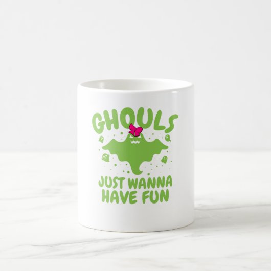 Halloween Ghouls nur Wanna haben Spaß Mädchen Frau Kaffeetasse (Mittel)