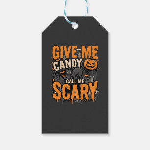Halloween Gib Mir Süße Schreckliche Katze Geschenkanhänger