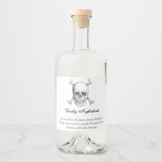 Halloween-Gift Alkoholflaschenetikett
