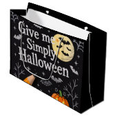 Halloween Gift Bag Große Geschenktüte (Vorderseite Schrägansicht)