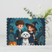 Halloween gift card einladung (Stehend Vorderseite)