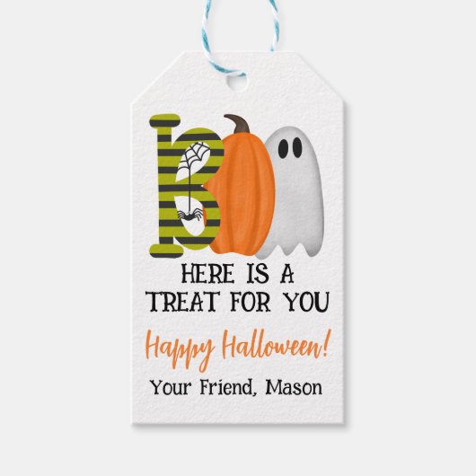 Halloween Gift Favor Tag Geschenkanhänger (Vorderseite)