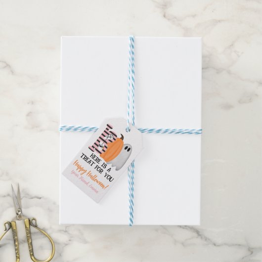 Halloween Gift Favor Tag Geschenkanhänger (Mit Garn)