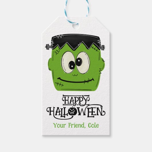 Halloween Gift Favor Tag Geschenkanhänger (Vorderseite)