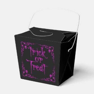 Halloween Gift Lila Trick oder Trete Geschenkschachtel
